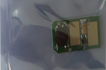 Chip mực máy in OKI MC362C màu xanh